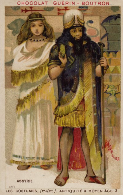 Assyrian Costumes by French School